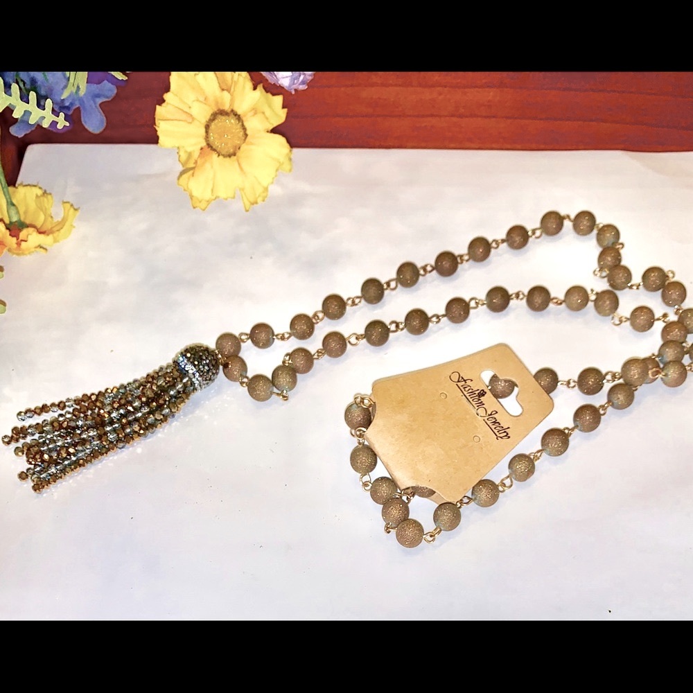 Long Brown Necklace